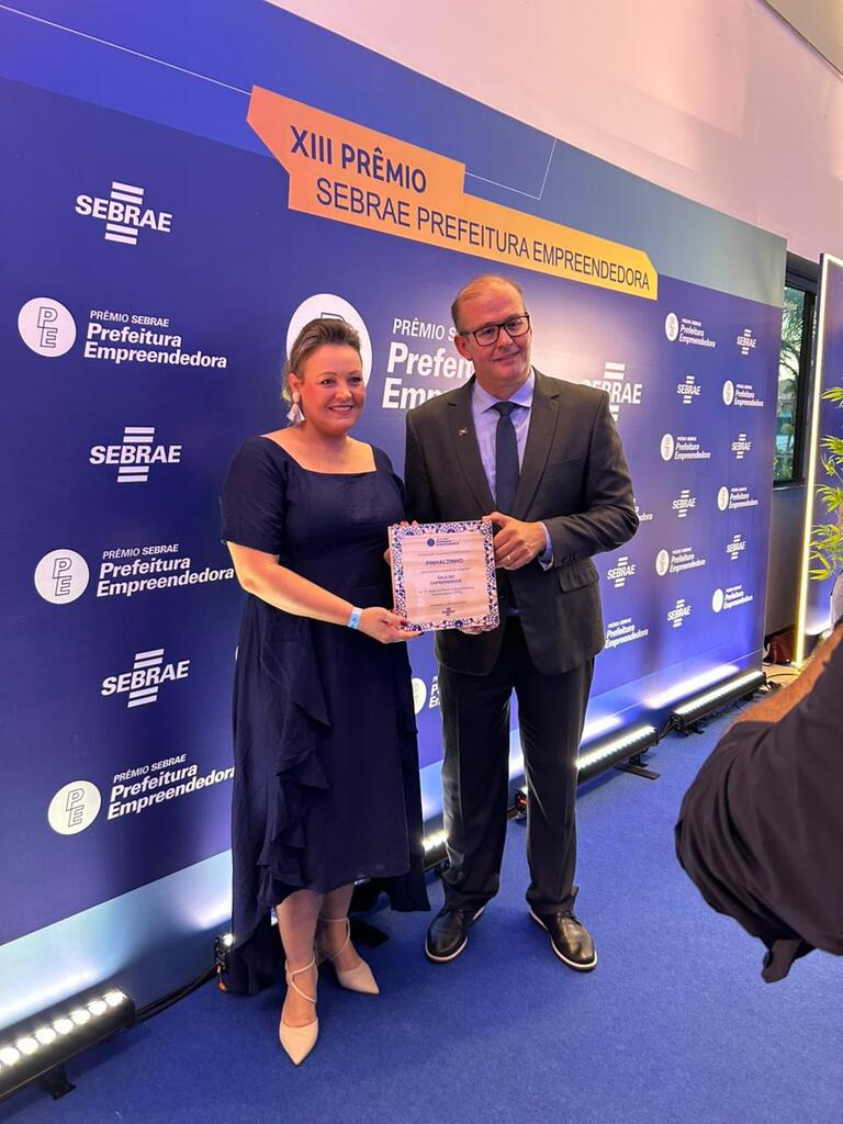 Pinhalzinho conquista prêmio do Sebrae por incentivo ao empreendedorismo