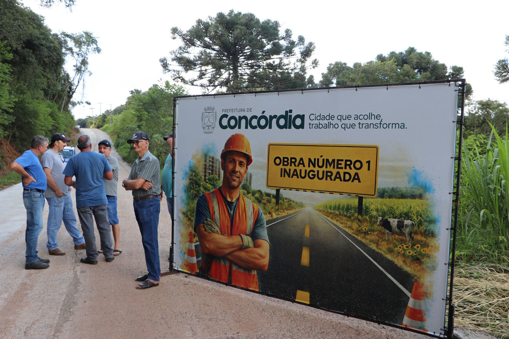 Concórdia: Obra entregue — Inaugurada rampa de concreto na comunidade Caravággio