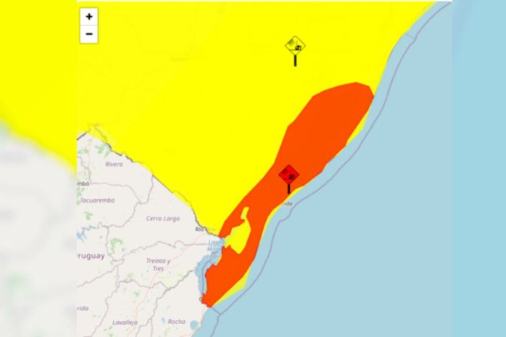 Inmet emite alerta vermelho para ciclone no Rio Grande do Sul com ventos de 100 km/h