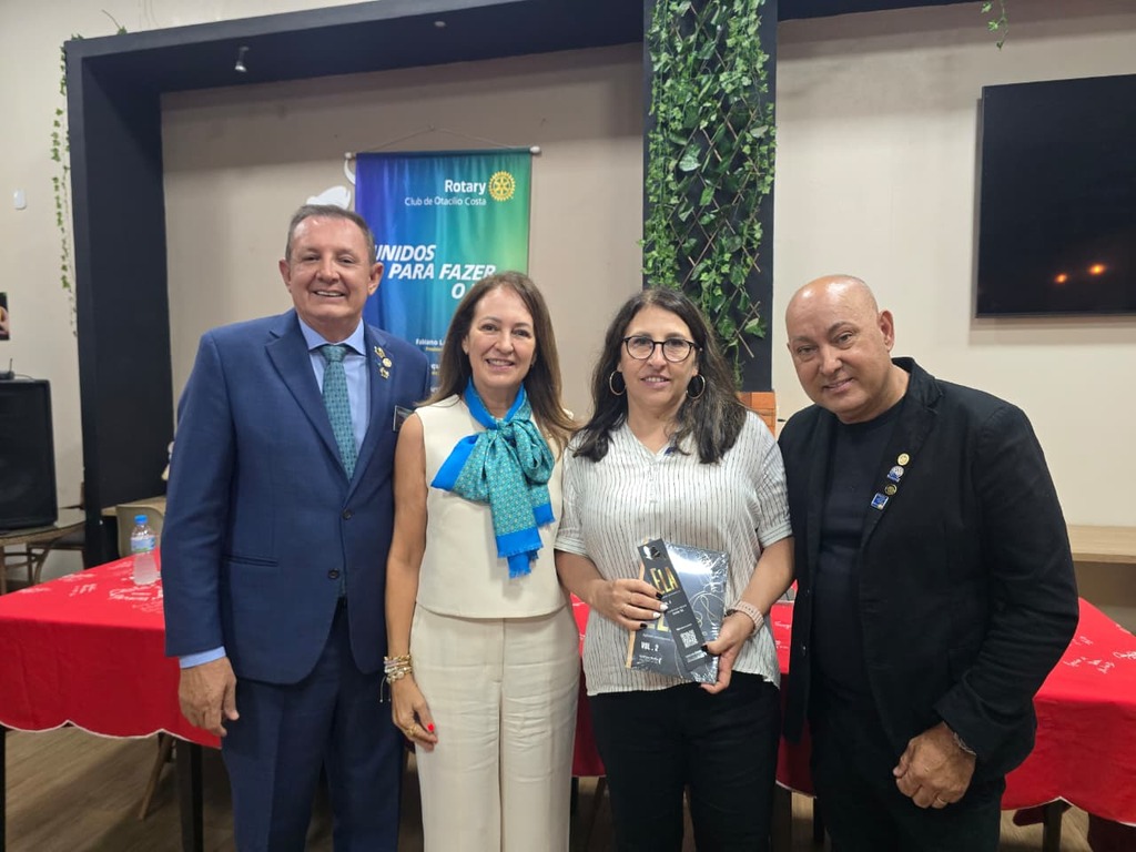 Governador do Rotary Internacional visita Otacílio Costa e destaca atuação do clube local