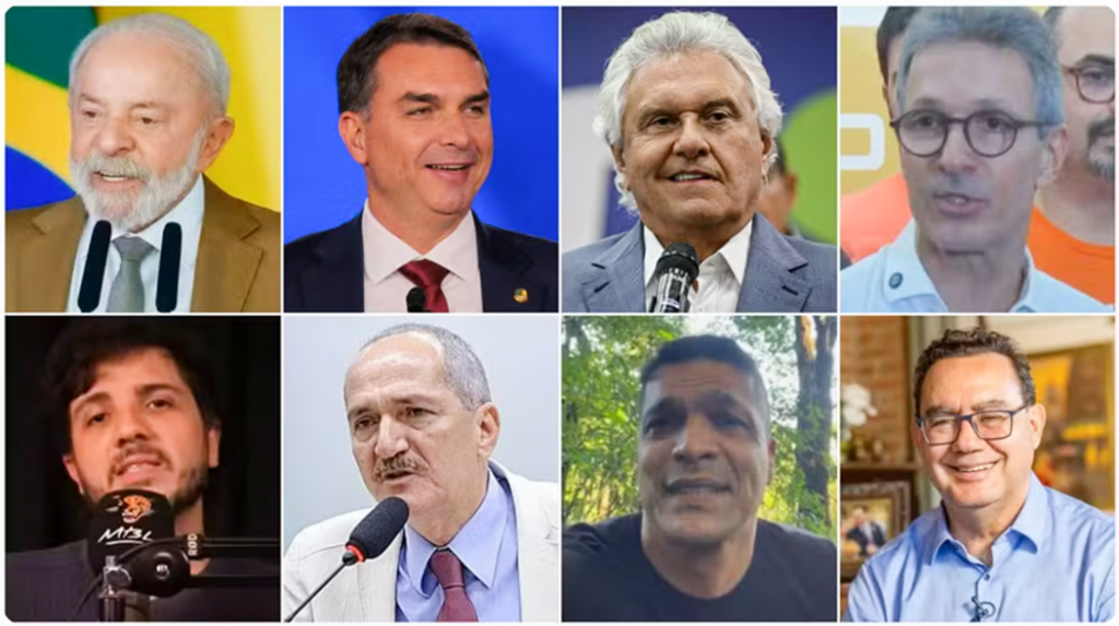 DEFINIDOS 08 PRÉ-CANDIDATOS À PRESIDÊNCIA  DA REPÚBLICA EM 2026 ATÉ O MOMENTO