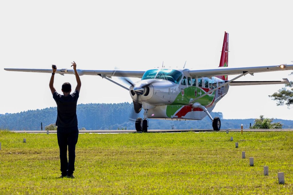 Serviço aeromédico em Joaçaba completa dois anos com 398 missões