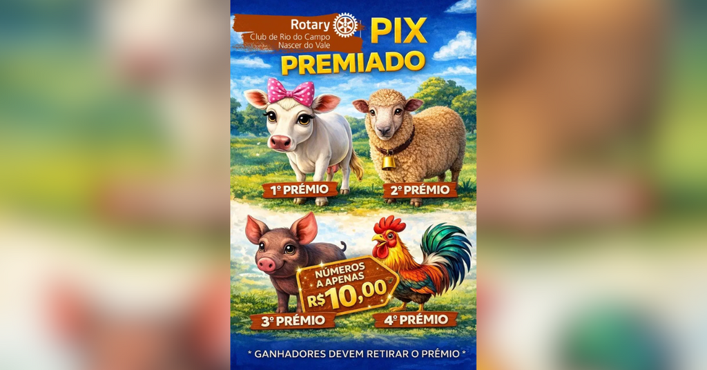 Rotary Club Nascer do Vale, de Rio do Campo, lança Pix Solidário para cuidar da visão das crianças da comunidade