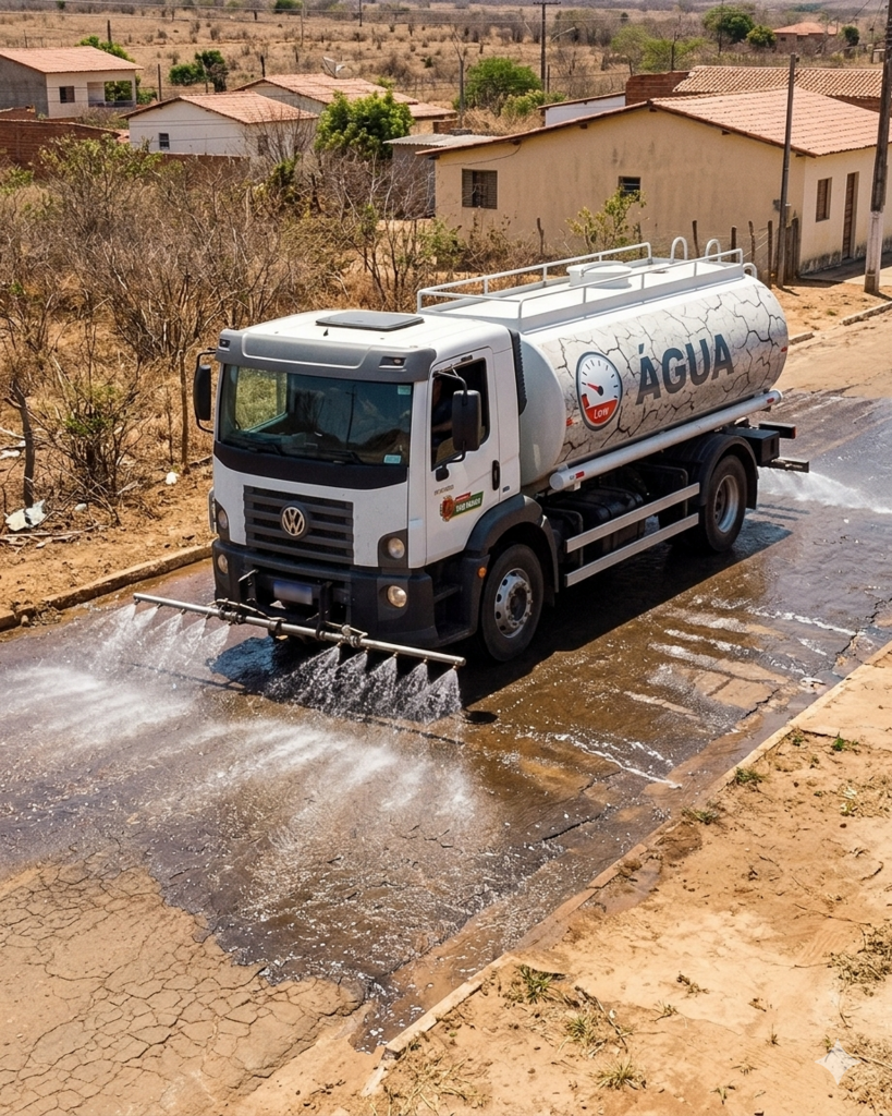 baixa severa nos níveis dos reservatórios Três Barras reduz irrigação das ruas