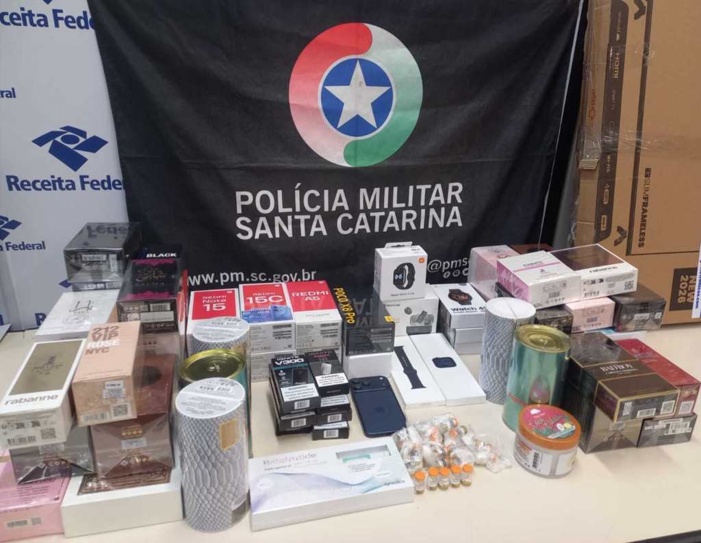 Diversas mercadorias são apreendidas em operação policial na região