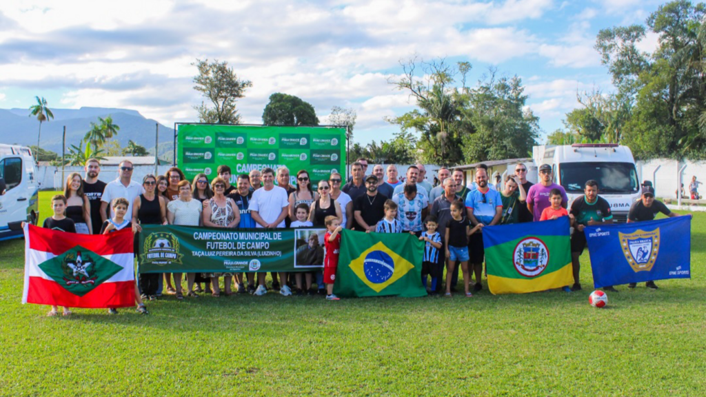 CAMPEONATO MUNICIPAL DE FUTEBOL DE CAMPO TEM ABERTURA OFICIAL EM PRAIA GRANDE