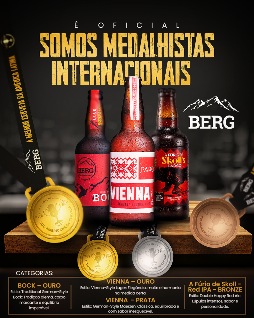 Cervejaria que atua no mercado interestadual a partir de Piratuba e Ipira conquista ouro na Copa Sul-Americana de Cerveja