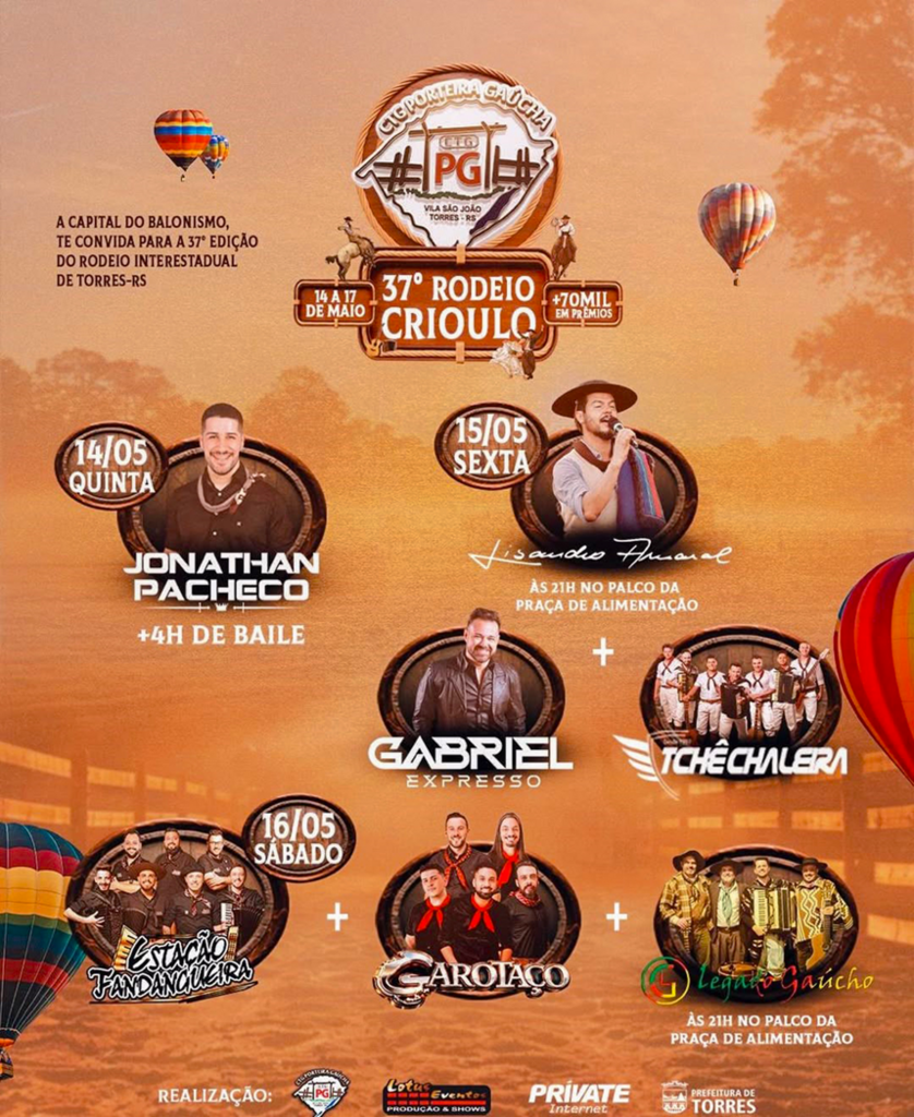 CTG PORTEIRA GAÚCHA DE VILA SÃO JOÃO ABRE AS PORTEIRAS PARA O 37º RODEIO CRIOULO INTERESTADUAL