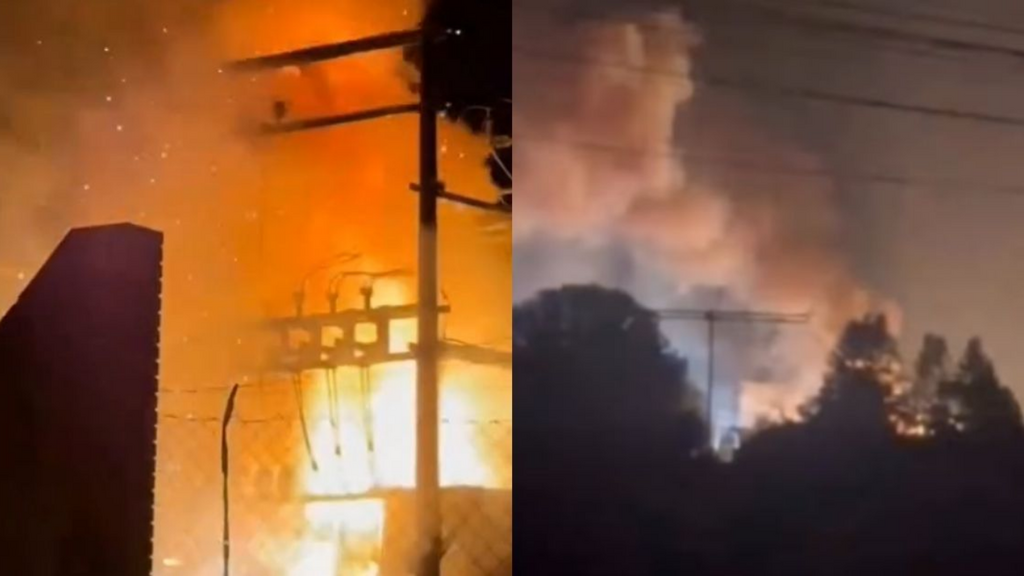 Incêndio provoca apagão e deixa milhares sem energia em SC