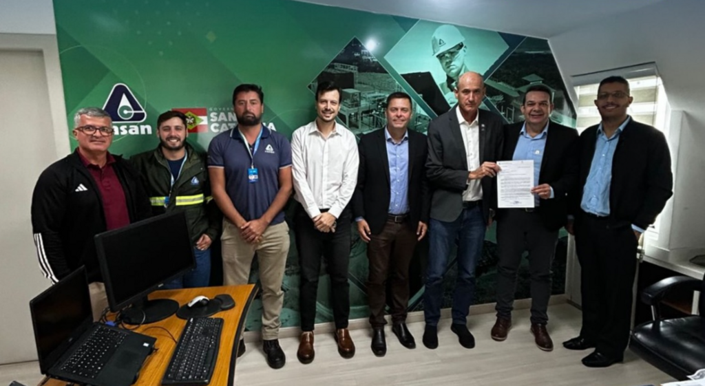 COMITIVA DE SÃO JOÃO DO SUL VAI A FLORIANÓPOLIS PARA DESTRAVAR PROJETOS JUNTO A CASAN