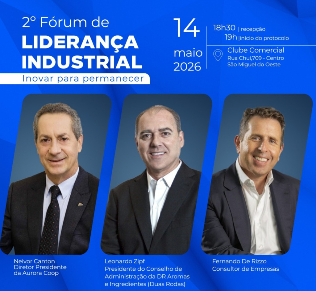 Edição do Fórum de Liderança Industrial será no próximo dia 14