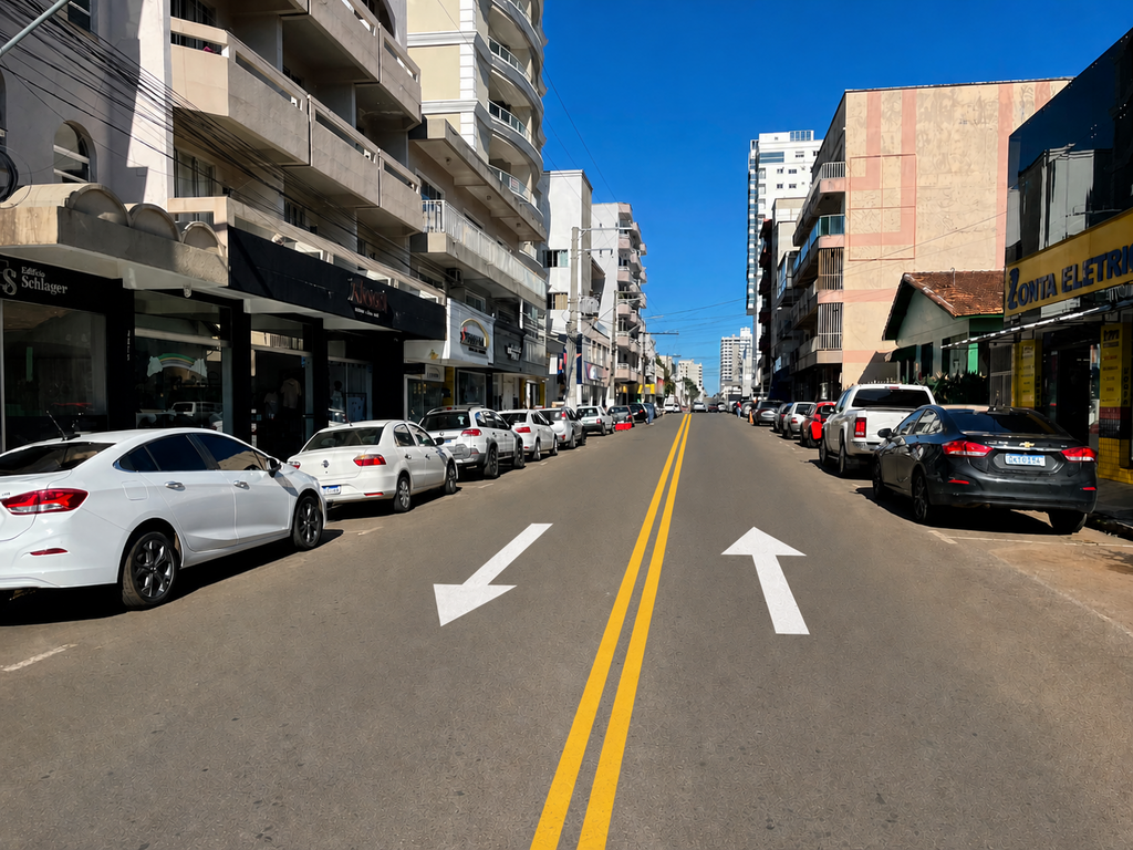 Campos Novos: Mudança no trânsito na Rua Coronel Farrapo terá novo sistema de circulação