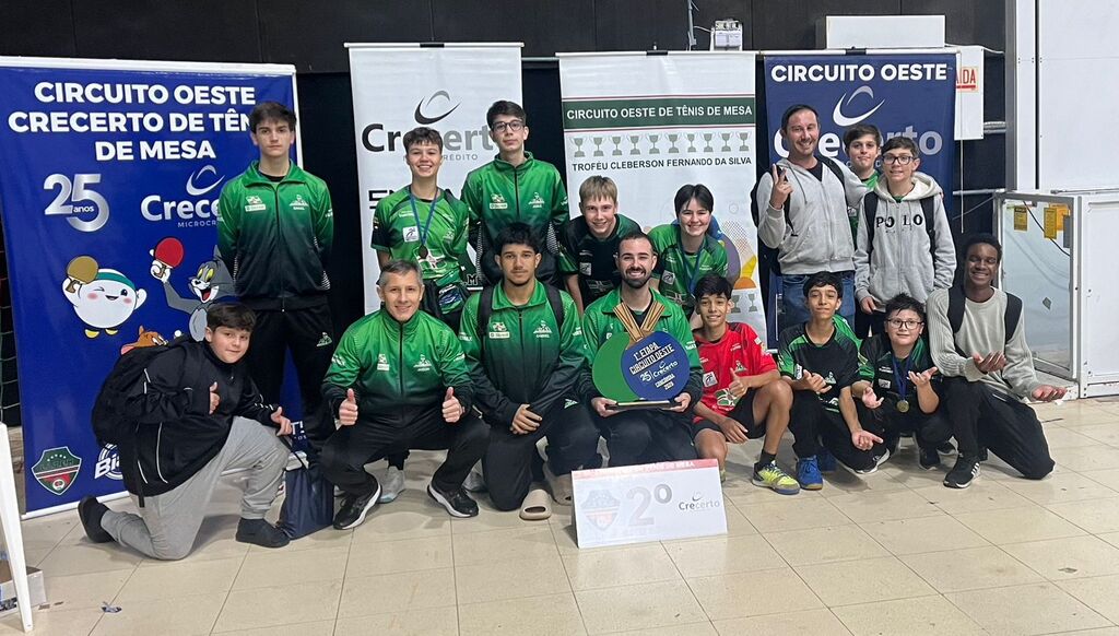 Atmex conquista vice-campeonato em etapa do Circuito Oeste de Tênis de Mesa