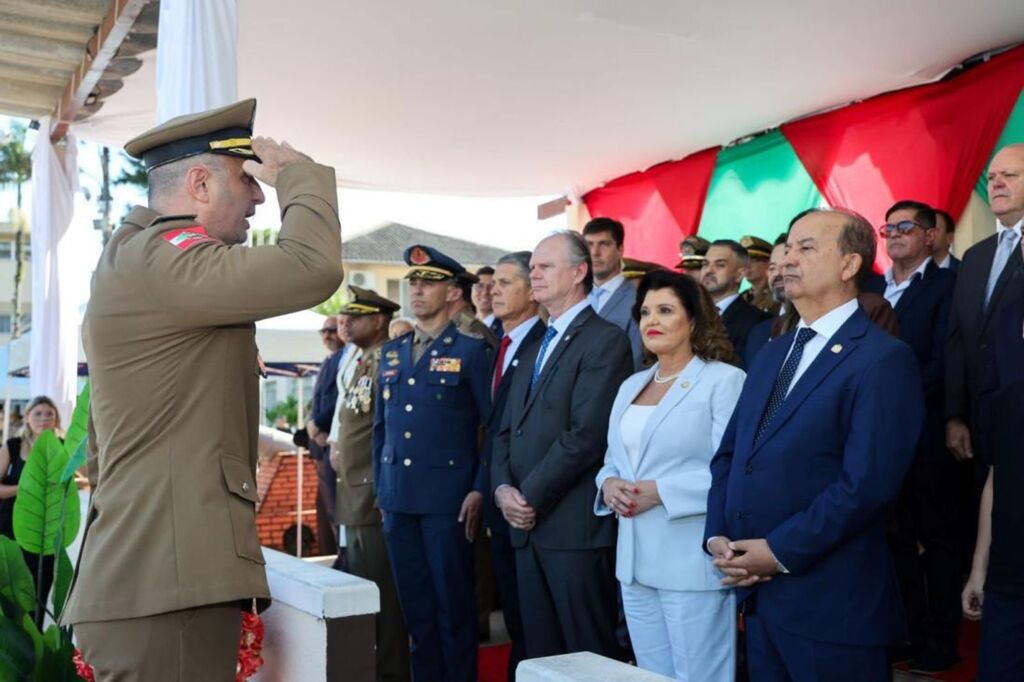 (Fotos: Roberto Zacarias / SecomGOVSC) - O evento contou com a presença do governador Jorginho Mello, da vice-governadora Marilisa Boehm, além de autoridades civis e militares.