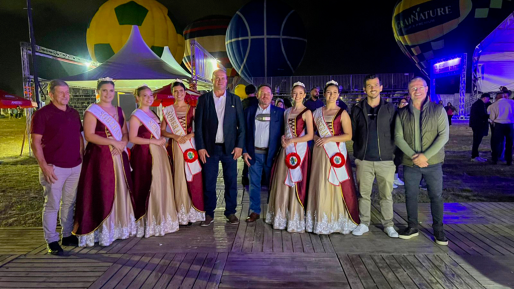 CORTE MUNICIPAL DE MAMPITUBA DIVULGA A 16ª FESTA DA BANANA  DURANTE FESTIVAL DE BALONISMO EM TORRES