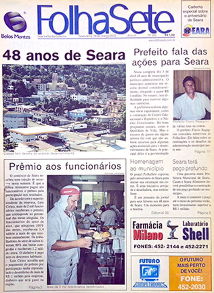 Jornal comemora trigésimo aniversário