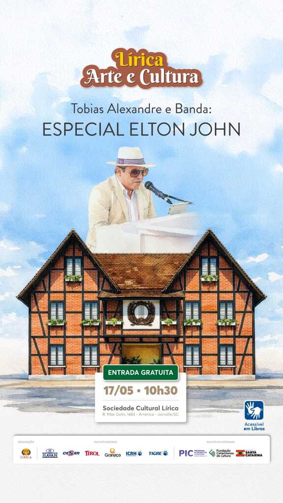 Joinville tem apresentação gratuita de seu Elton John no final de semana