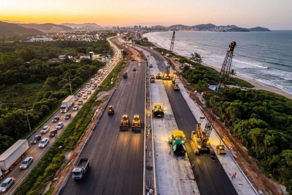 Via Mar: projeto de rodovia entre Joinville e Florianópolis avança, mas ainda não tem prazo de obras