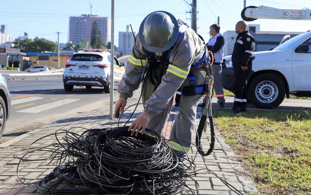 Operação Limpa Fios: mais de 900 quilos de cabos são recolhidos em nova etapa no São Luiz