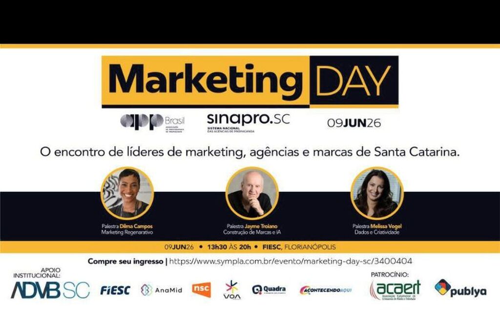 Associados da ADVB/SC têm 50% de desconto para participar do Marketing Day SC 2026