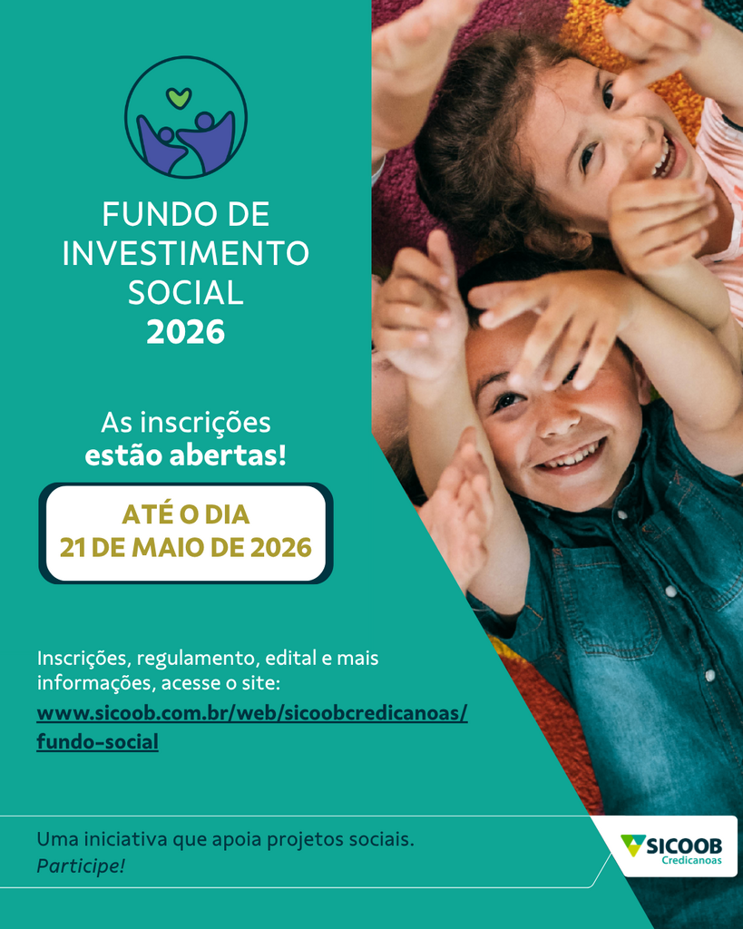 Últimos dias para inscrições no Fundo Social do Sicoob Credicanoas