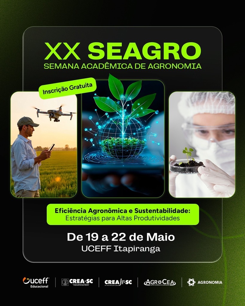 XX SEAGRO é promovida pelo curso de Agronomia da UCEFF Itapiranga
