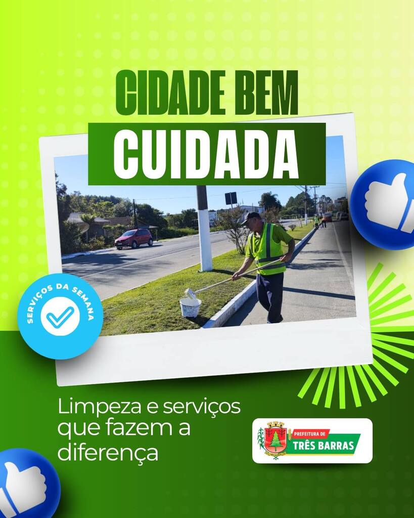 Confira algumas ações da Secretaria Municipal de Urbanismo e Limpeza Pública de Três Barras