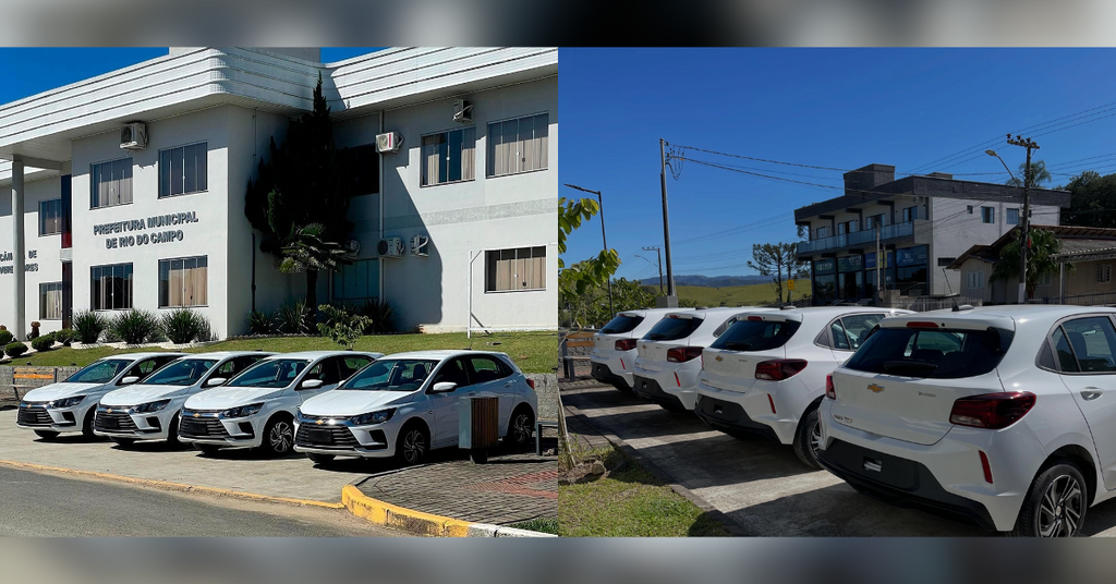 Novos veículos reforçam os atendimentos e renovam a frota da Saúde em Rio do Campo