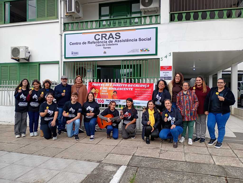 TORRES MARCA O DIA NACIONAL DE COMBATE AO ABUSO E EXPLORAÇÃO SEXUAL COM AÇÃO INTERSETORIAL DE PROTEÇÃO À INFÂNCIA