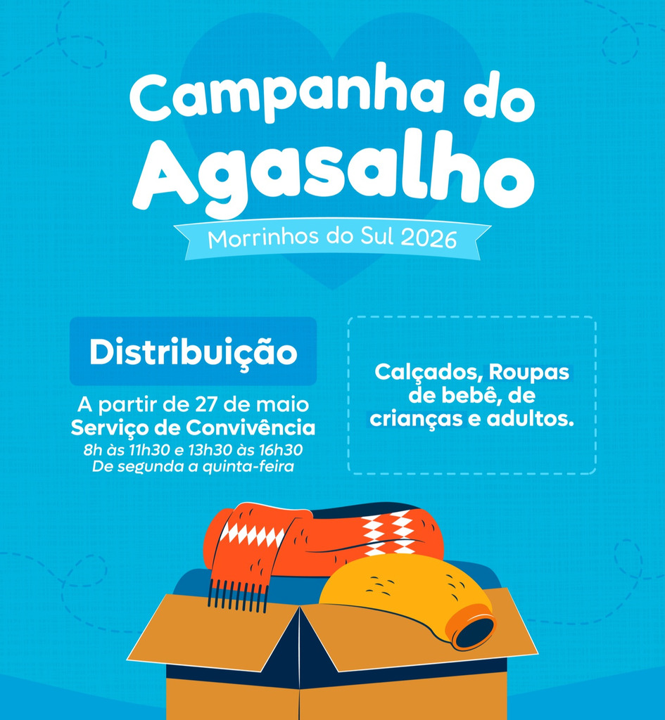 CAMPANHA DO AGASALHO 2026 INICIA DISTRIBUIÇÃO DE DOAÇÕES EM MORRINHOS DO SUL