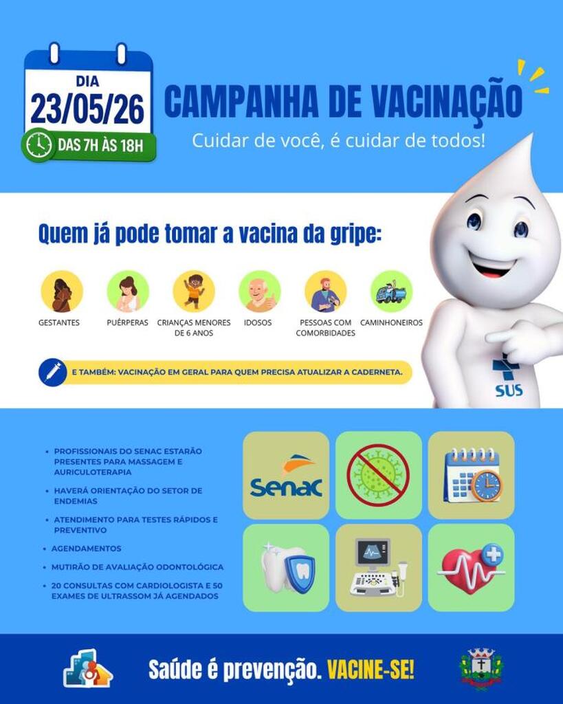 Ibicaré promove Dia D especial com vacinação e serviços de saúde no sábado (23)