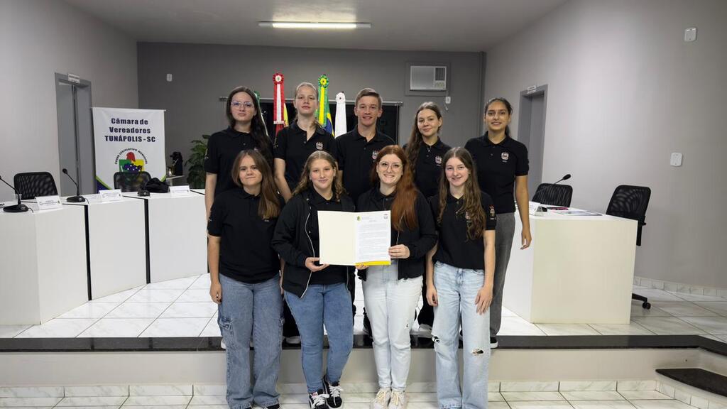 Programa Jovem Vereador realiza 1ª Sessão Ordinária de 2026 na Câmara