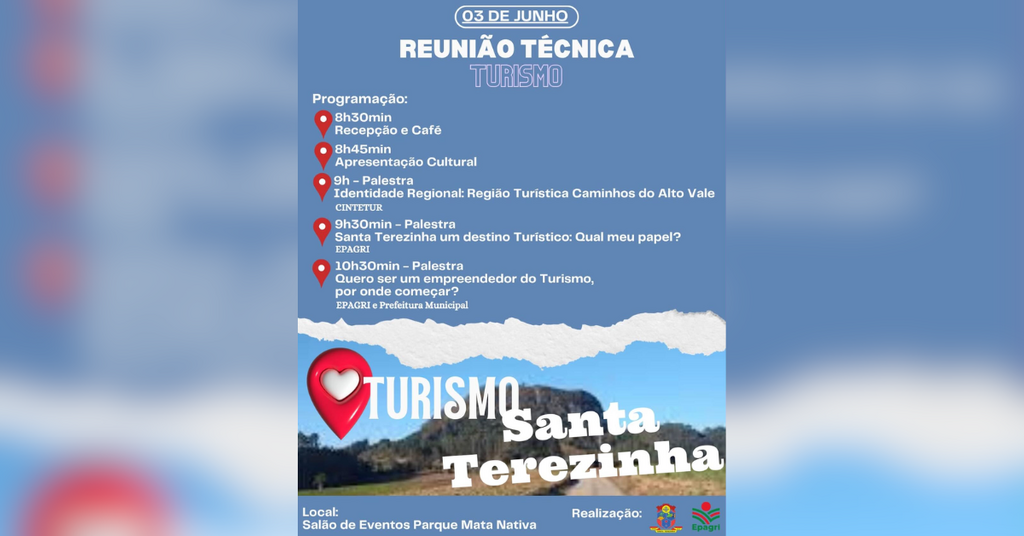 Prefeitura de Santa Terezinha e Epagri promovem reunião técnica para impulsionar o turismo local