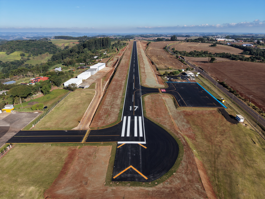 Inauguração das obras no Aeroporto Municipal Hélio Wassum ocorre nesta quinta com a presença do governador