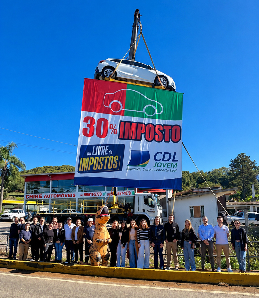 Capinzal: CDL Jovem realiza campanha do Dia Livre de Impostos