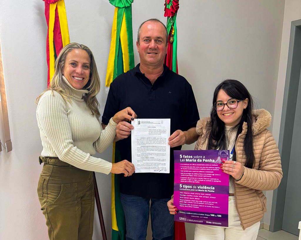 MUNICÍPIO DE MAMPITUBA REAFIRMA CONVÊNIO COM O CENTRO DE REFERÊNCIA DA MULHER de torres