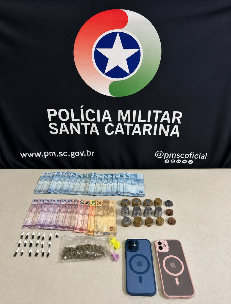 POLÍCIA MILITAR PRENDE ENVOLVIDOS EM TRÁFICO DE DROGAS EM PASSO DE TORRES