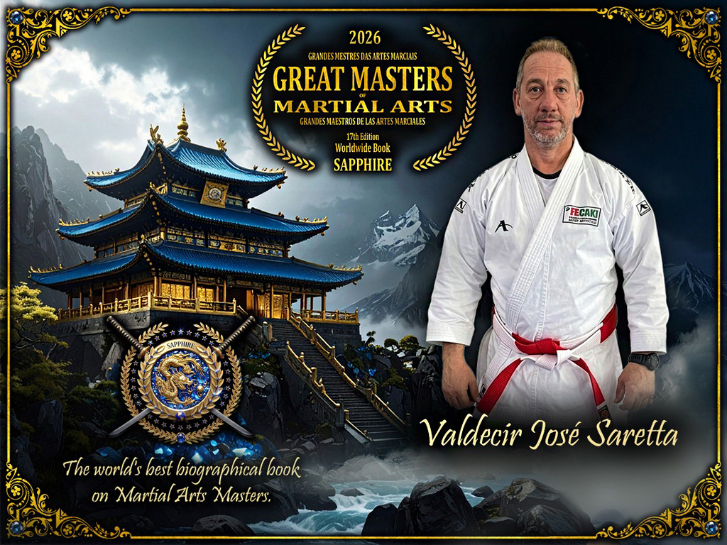 Mestre Saretta  é convidado  a Participar do Livro Grandes Mestres de Artes Marciais
