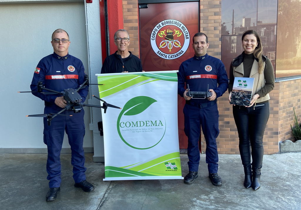 Comdema entrega drone de alta tecnologia ao Corpo de Bombeiros Militar