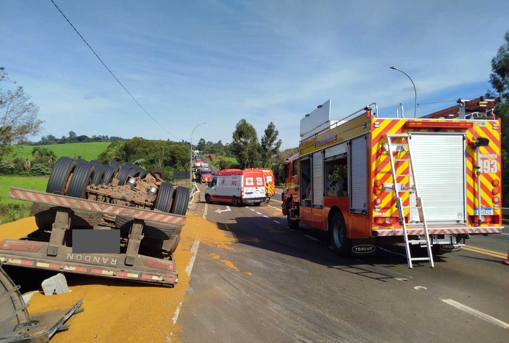 Grave acidente de trânsito na BR 282 deixa vítima fatal