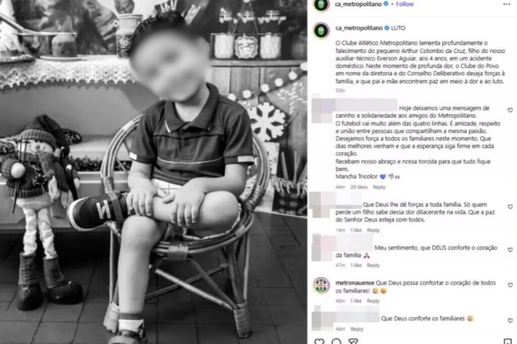 Menino de 4 anos morre após queda de janela em Blumenau