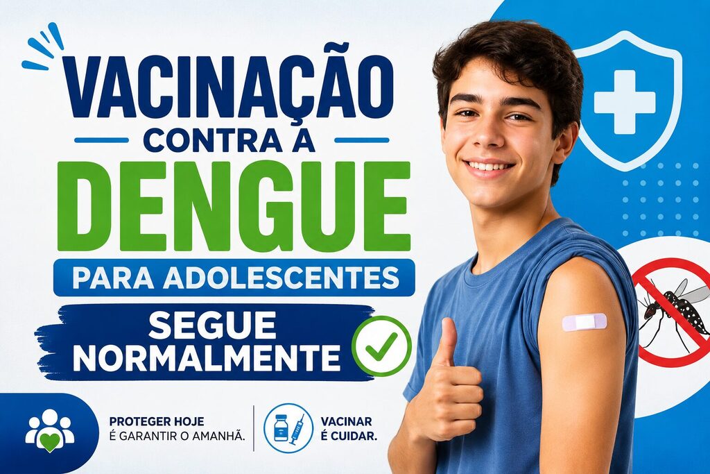 VACINAÇÃO CONTRA A DENGUE PARA ADOLESCENTES SEGUE NORMALMENTE EM TORRES