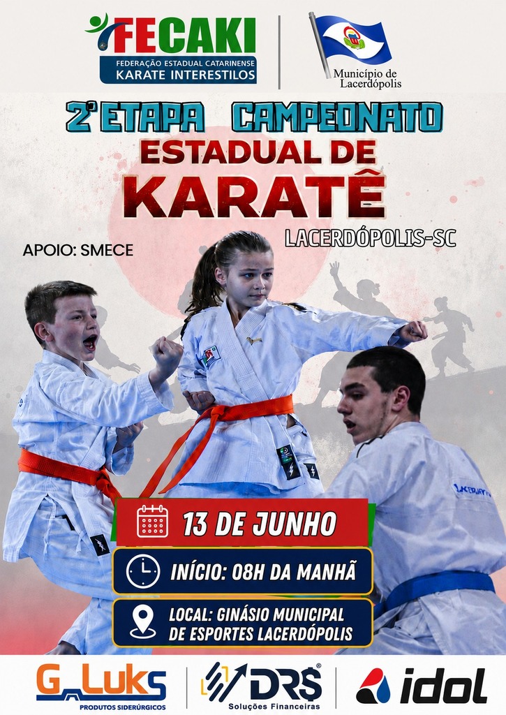 Lacerdópolis recebe 2ª etapa do Campeonato Estadual de Karatê neste sábado