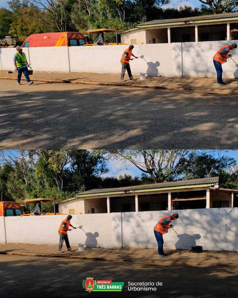 Secretaria Municipal de Urbanismo e Limpeza Pública deu início a uma série de serviços de manutenção e revitalização urbana em Três Barras