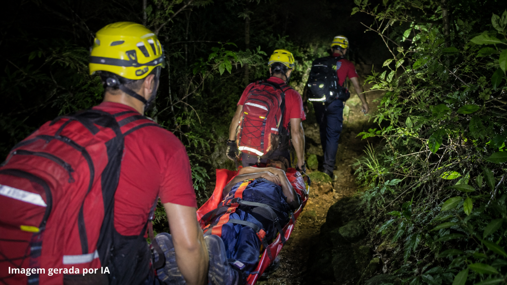 Turista cai e bate a cabeça em trilha da Praia do Ouvidor; resgate mobiliza bombeiros em Garopaba