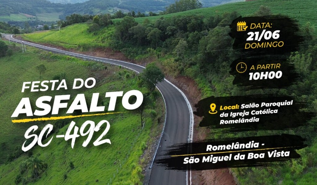 Municípios celebram neste domingo a conclusão da SC-492