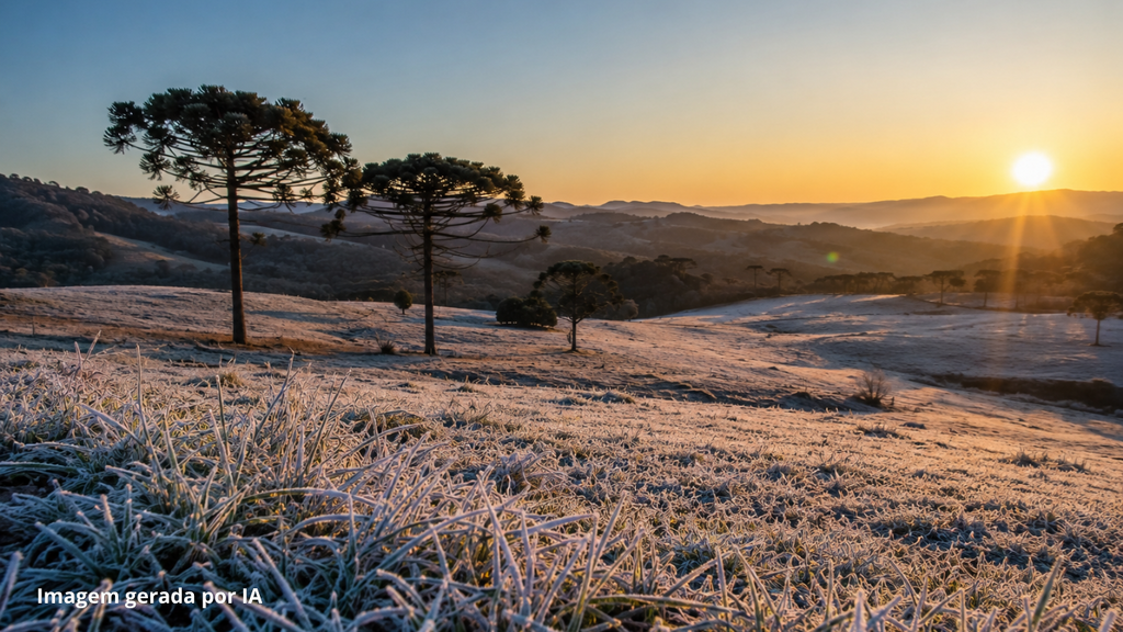 Frio continua forte em SC e temperaturas podem ficar abaixo de zero nesta quarta-feira