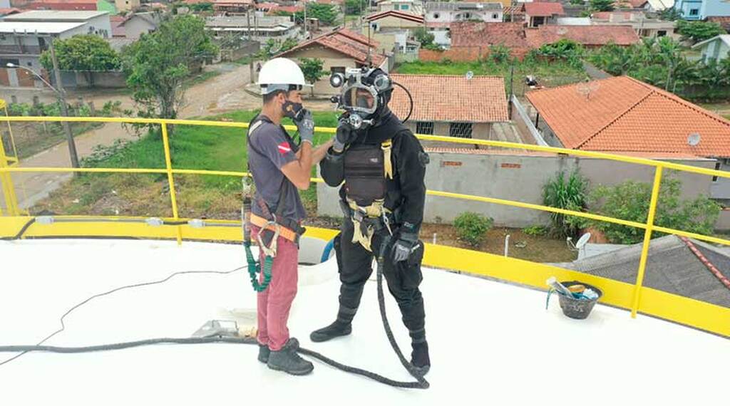 Com tecnologia subaquática, concessionárias Aegea SC promovem a limpeza dos reservatórios