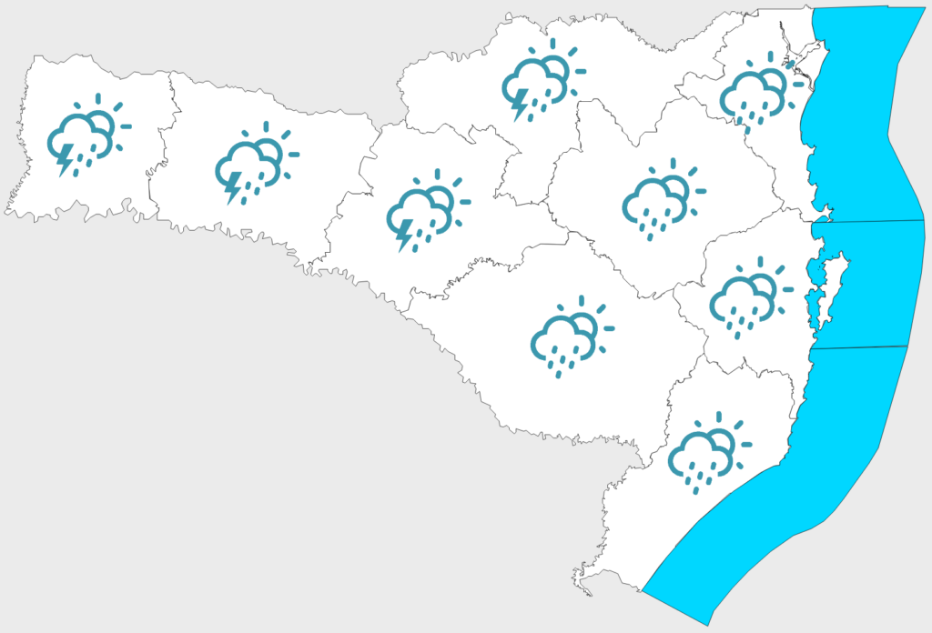 Confira a previsão do tempo para os próximos dias no Estado