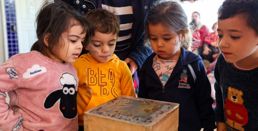 Projeto leva meliponários para escolas de Joinville e ensina a importância das abelhas para o meio ambiente